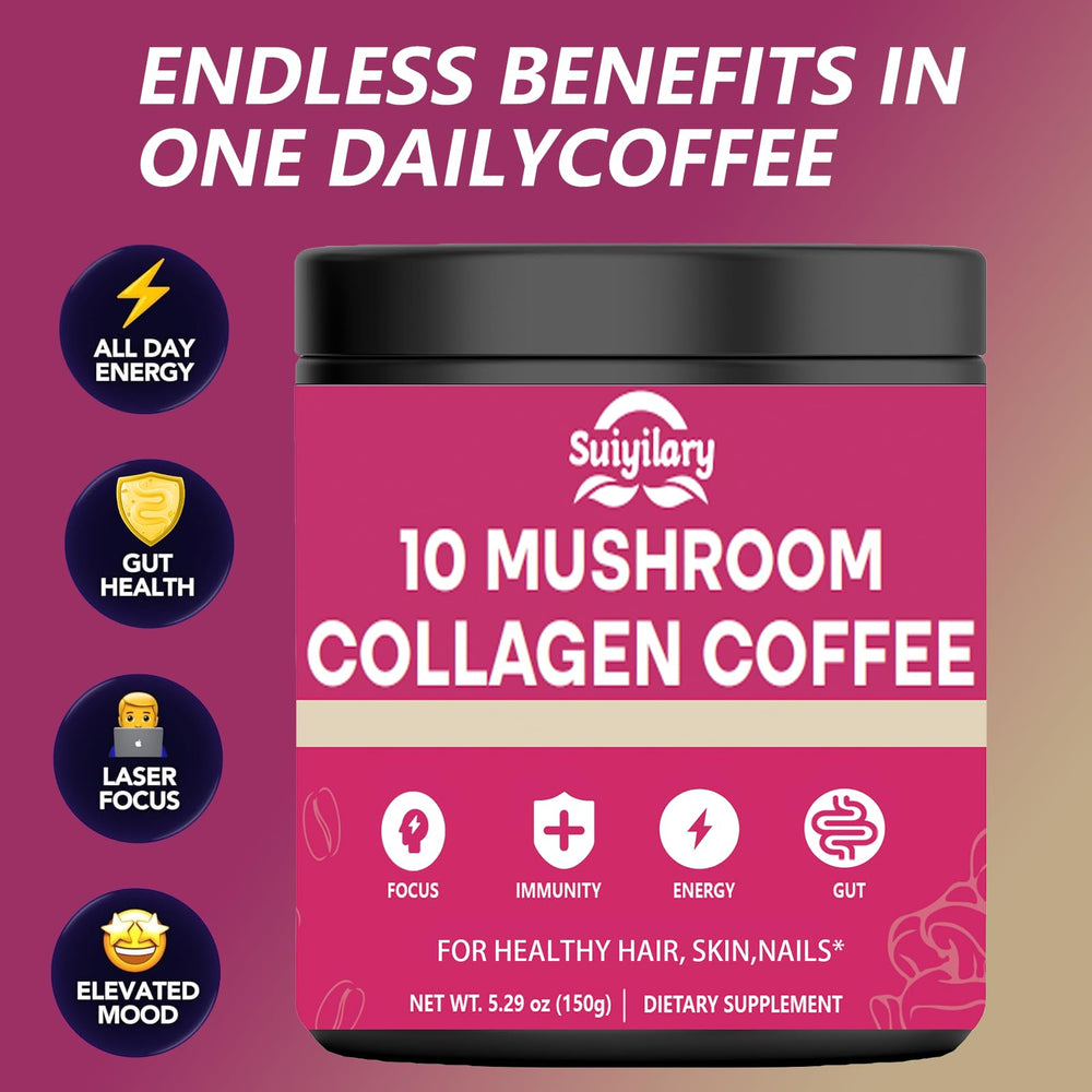 Collagen peptides mixed into coffee for skin, hair, and joints