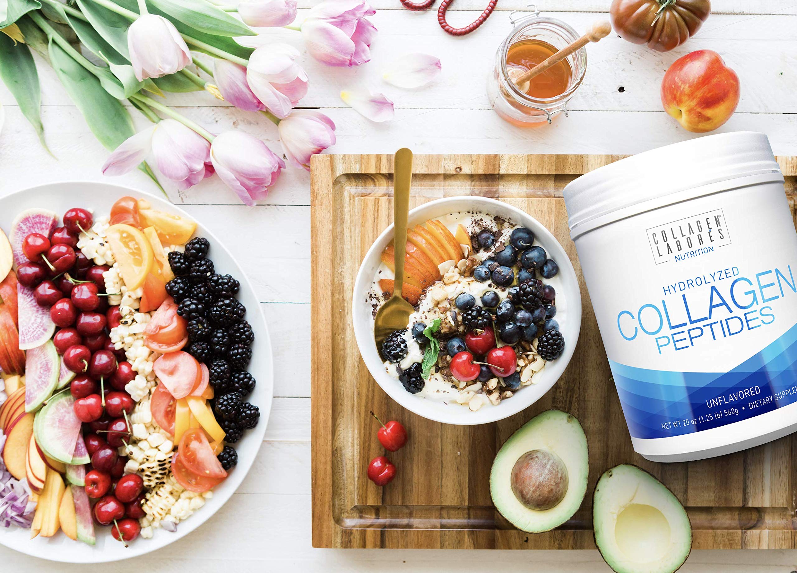 Collagen peptides easily mix into drinks