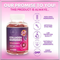 Hydrolyzed collagen peptides concept image