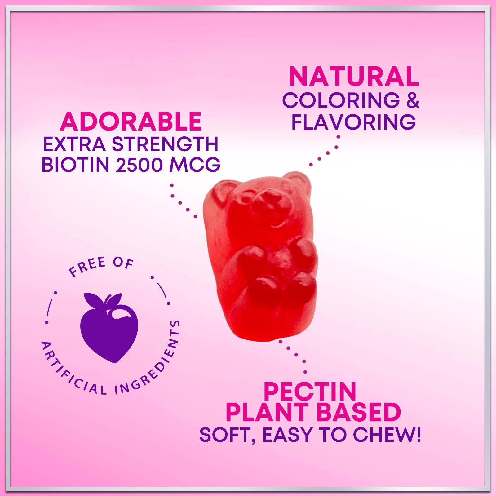 Full bottle of 60 collagen gummies