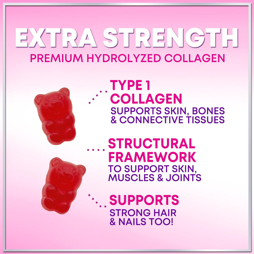 Pomegranate flavored collagen gummies