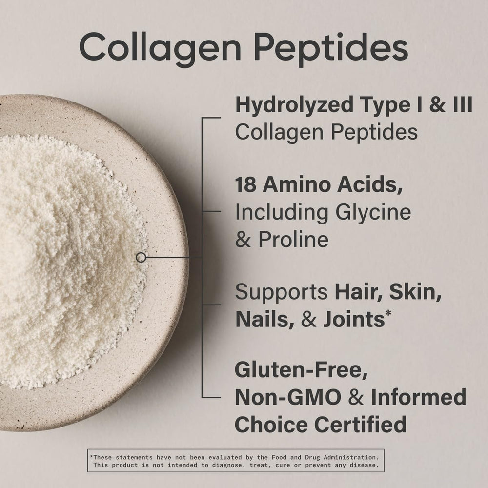 Nutrition facts panel showing per-serving protein and calories