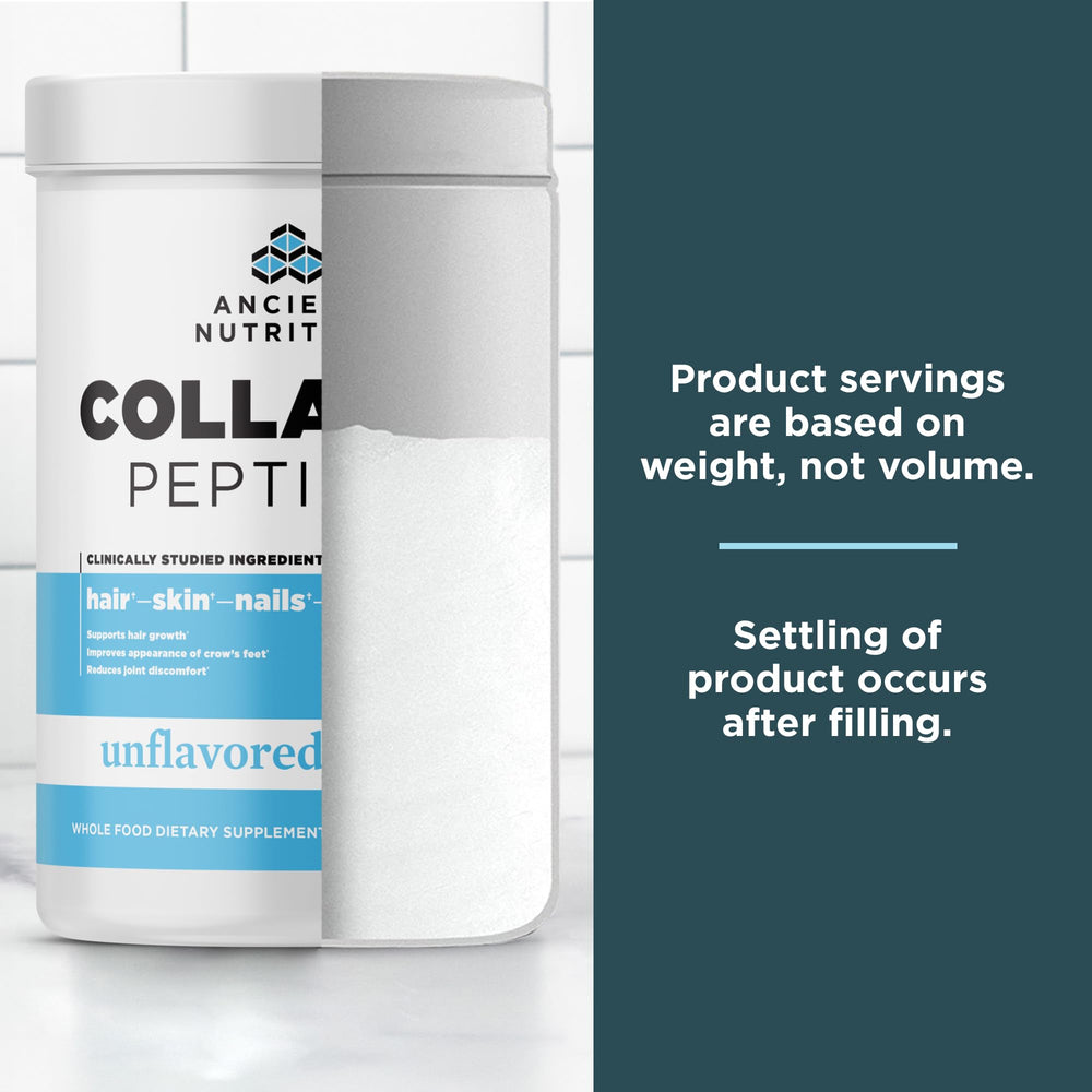 Collagen peptides powder nutrition and 20g per serving