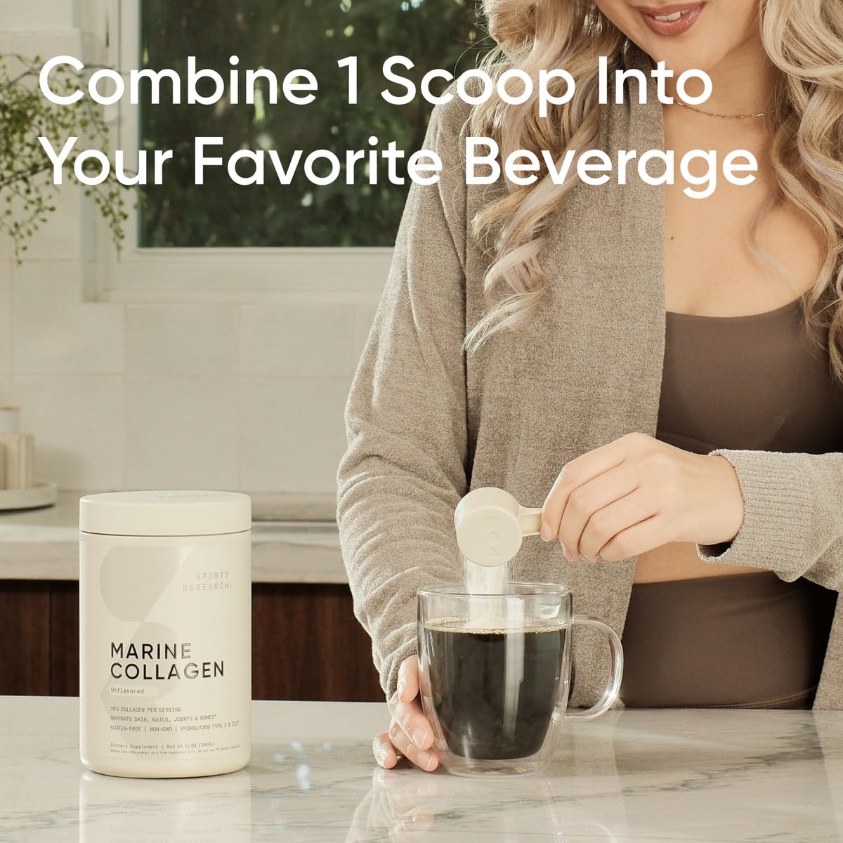 Hydrolyzed collagen peptides Type I and III with 18 amino acids
