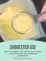 Collagen peptides per serving (11g) nutrition label