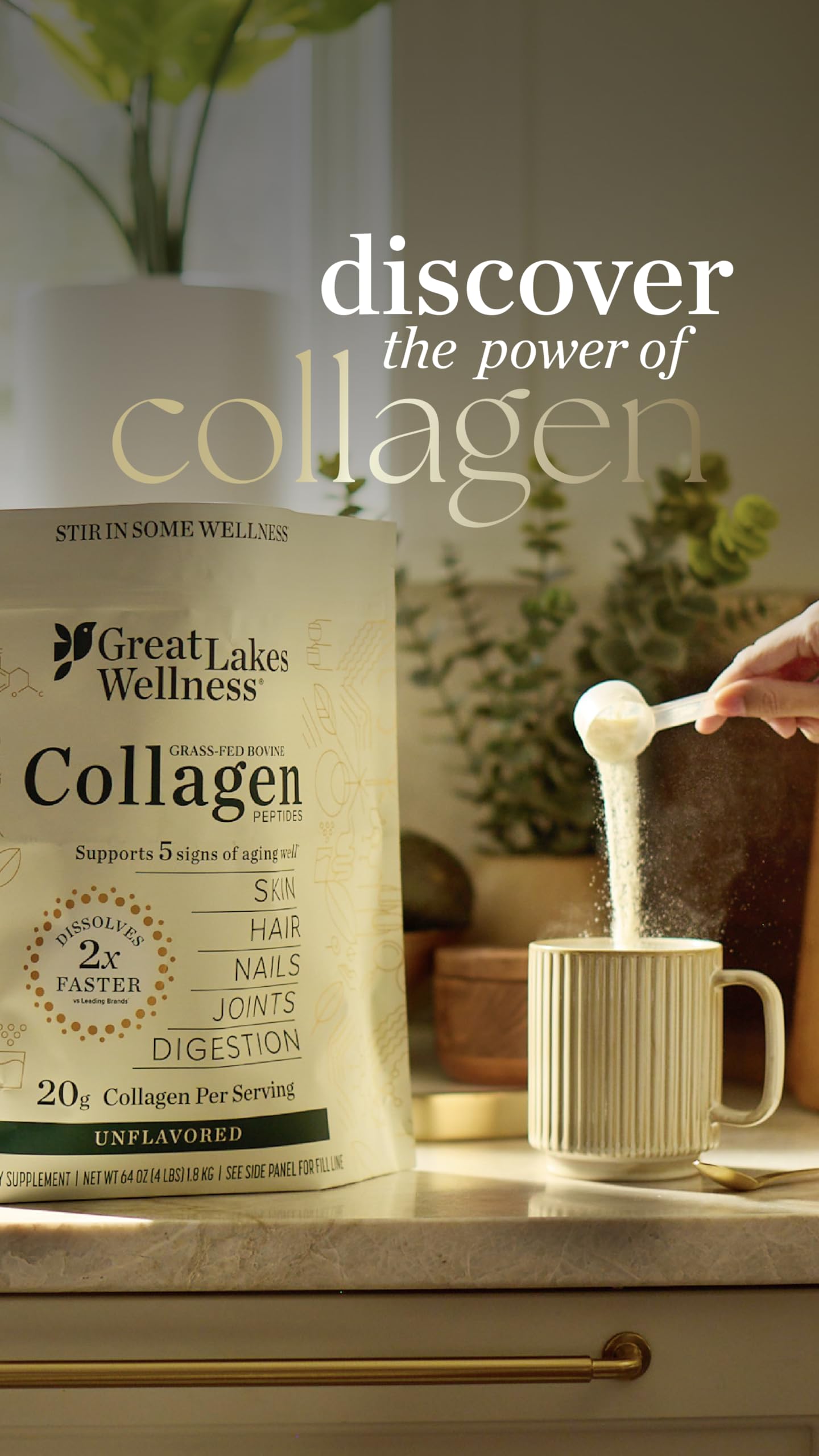 Six collagen sticks packaging