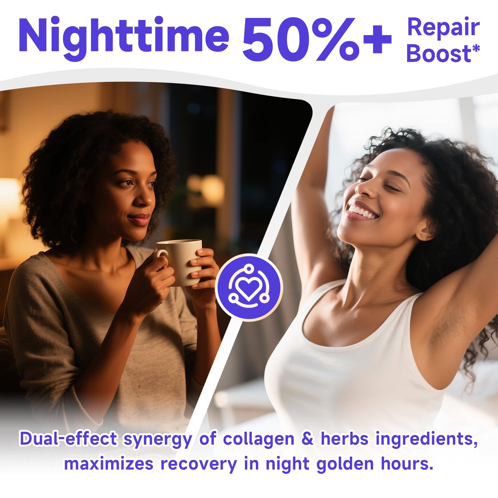 Ingredients including L-Theanine, Ashwagandha, and mushroom blends