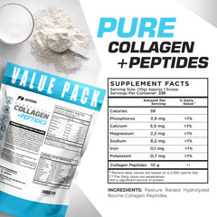 Close-up of hydrolyzed collagen peptides