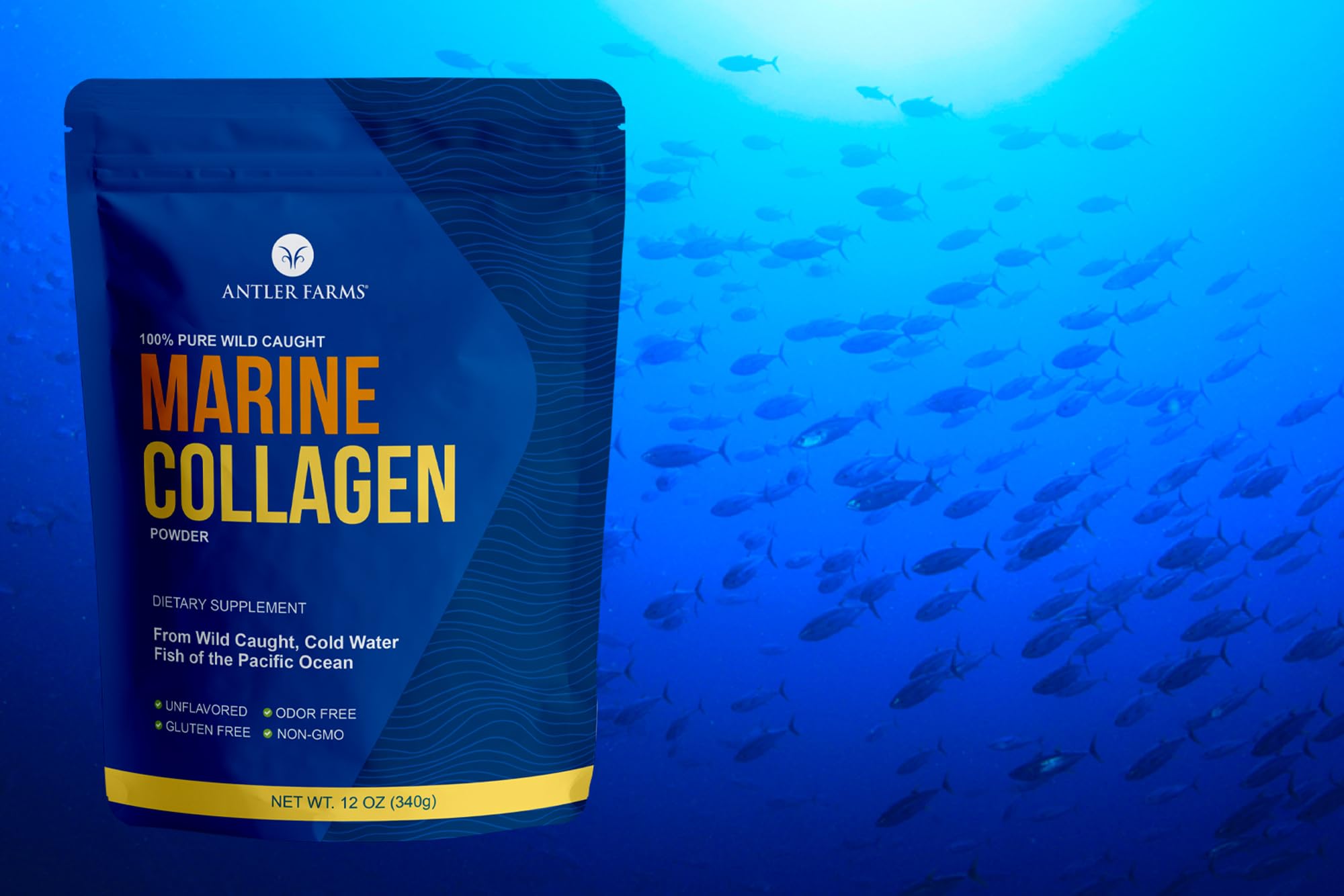 Collagen powder dissolves easily in hot or cold liquids