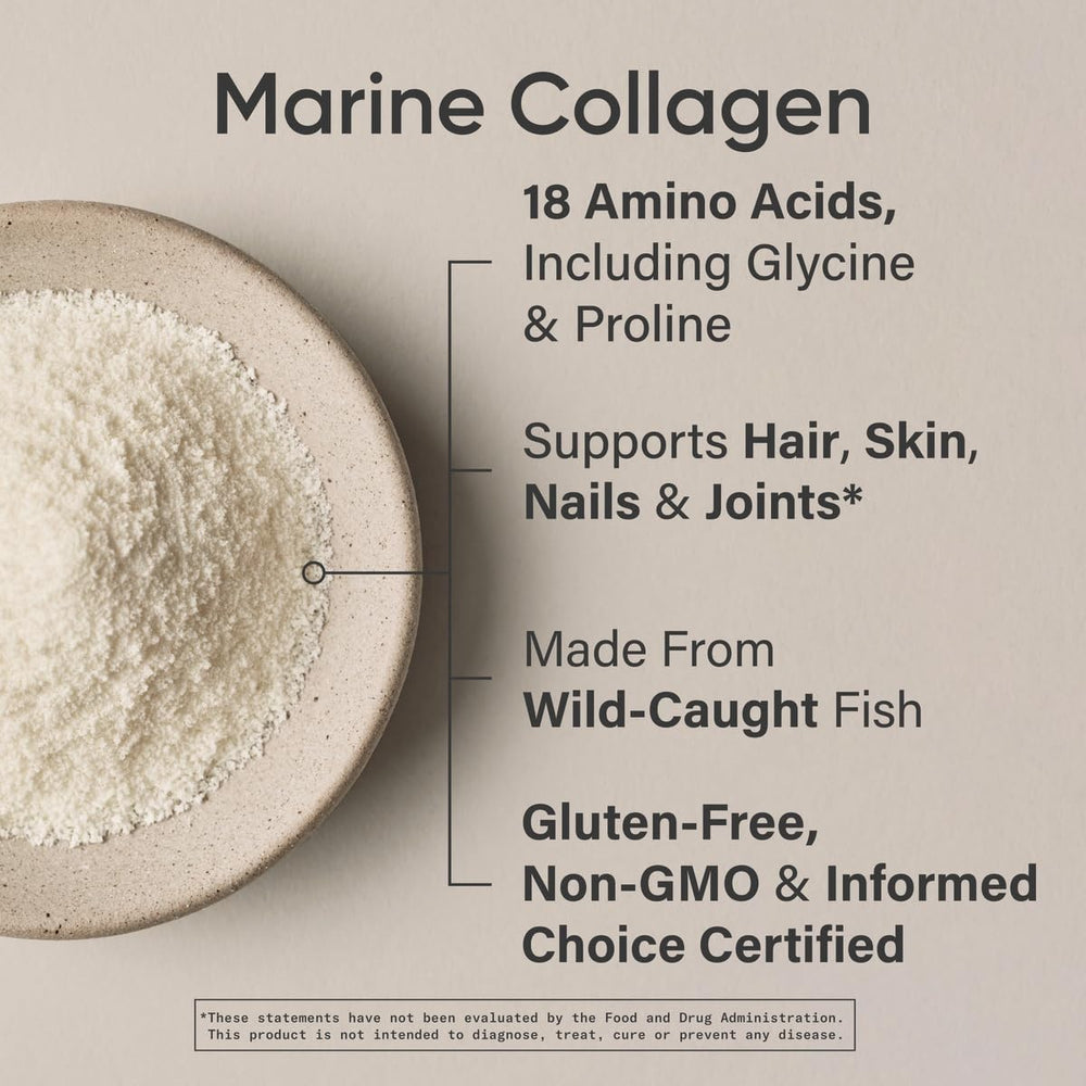 Collagen powder dissolving easily in coffee or tea