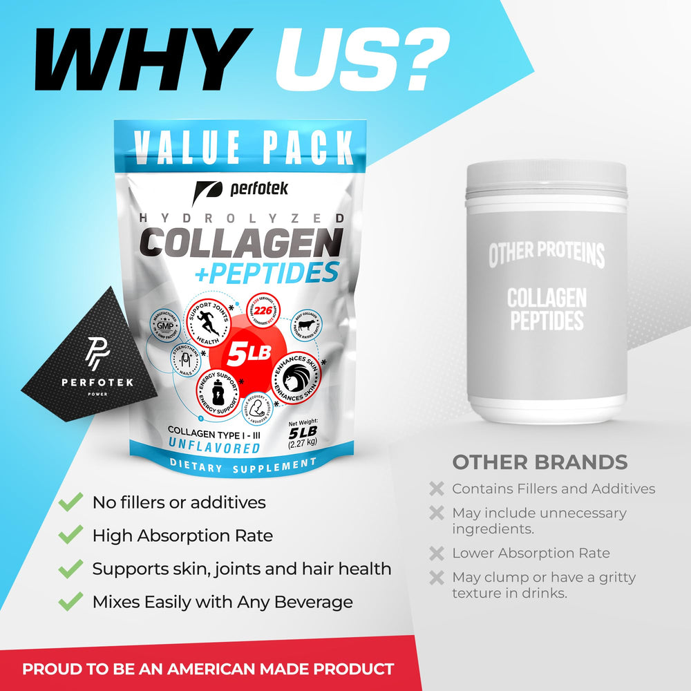 Collagen powder used to support joints and an active lifestyle