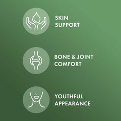 Scoop measuring 5 g of collagen per serving