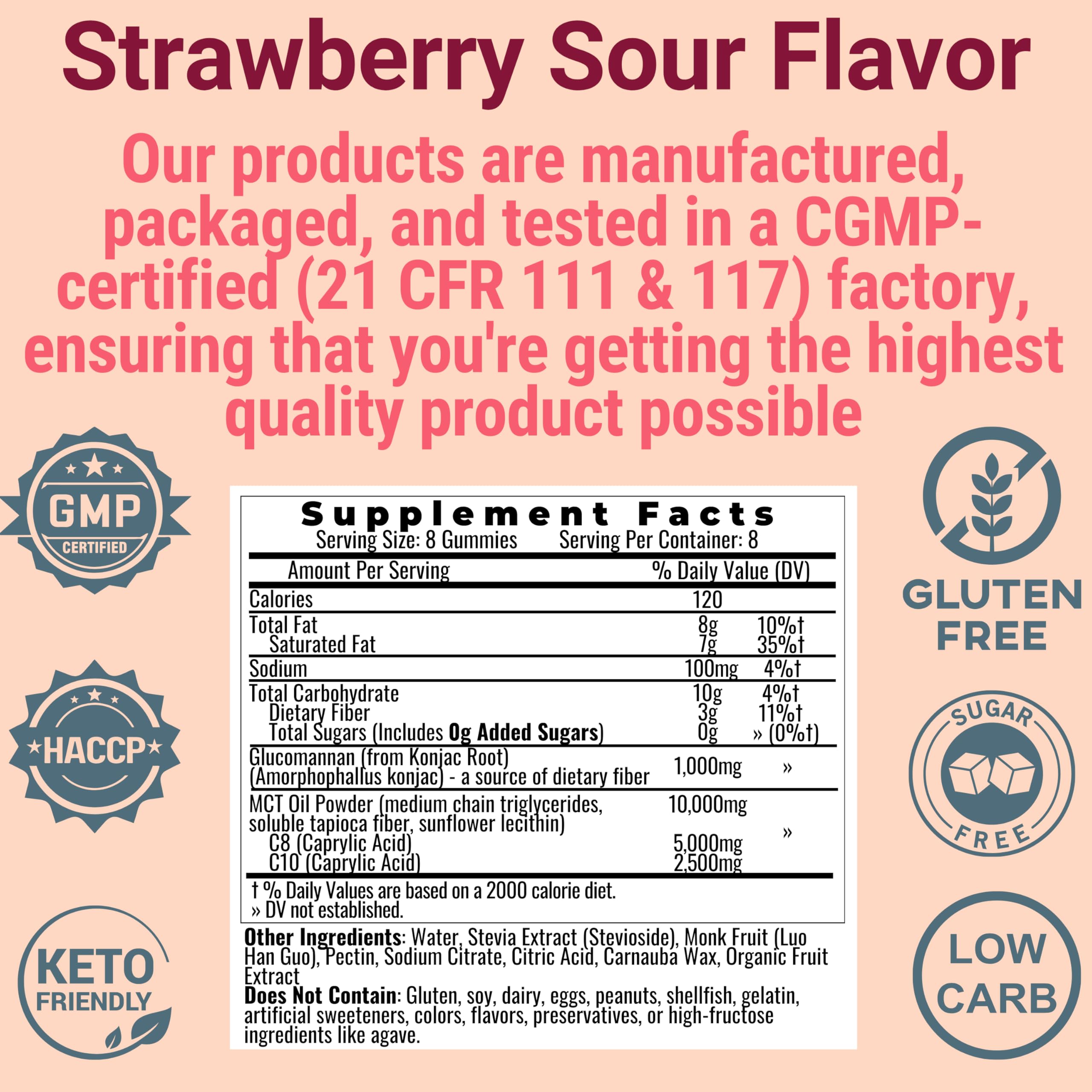 Close-up of collagen peptide gummies