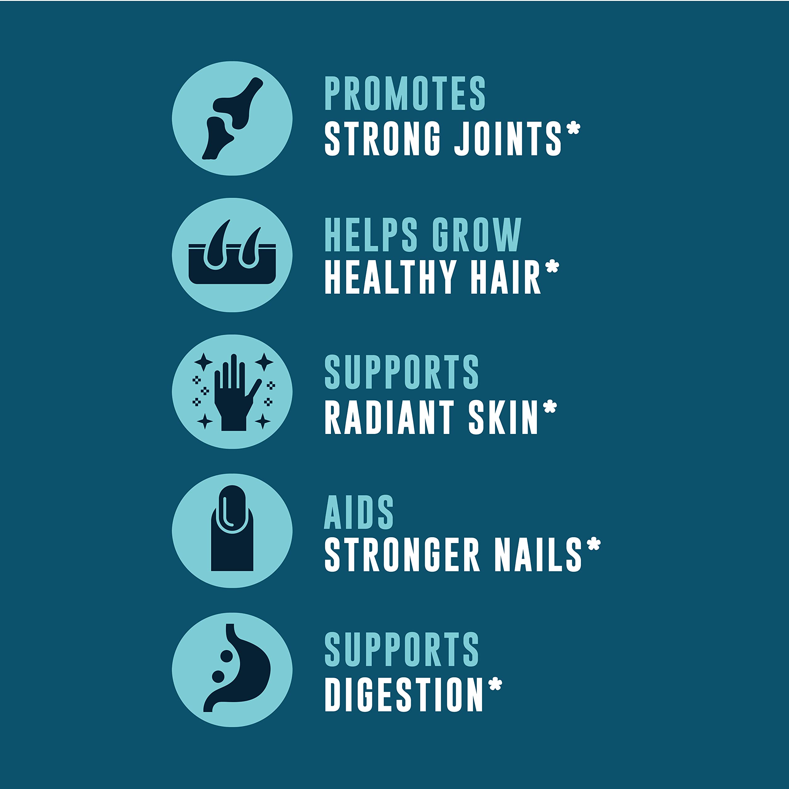 Collagen supplement for nails, hair and skin