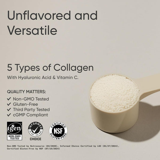 Collagen peptide types I II III V X sources