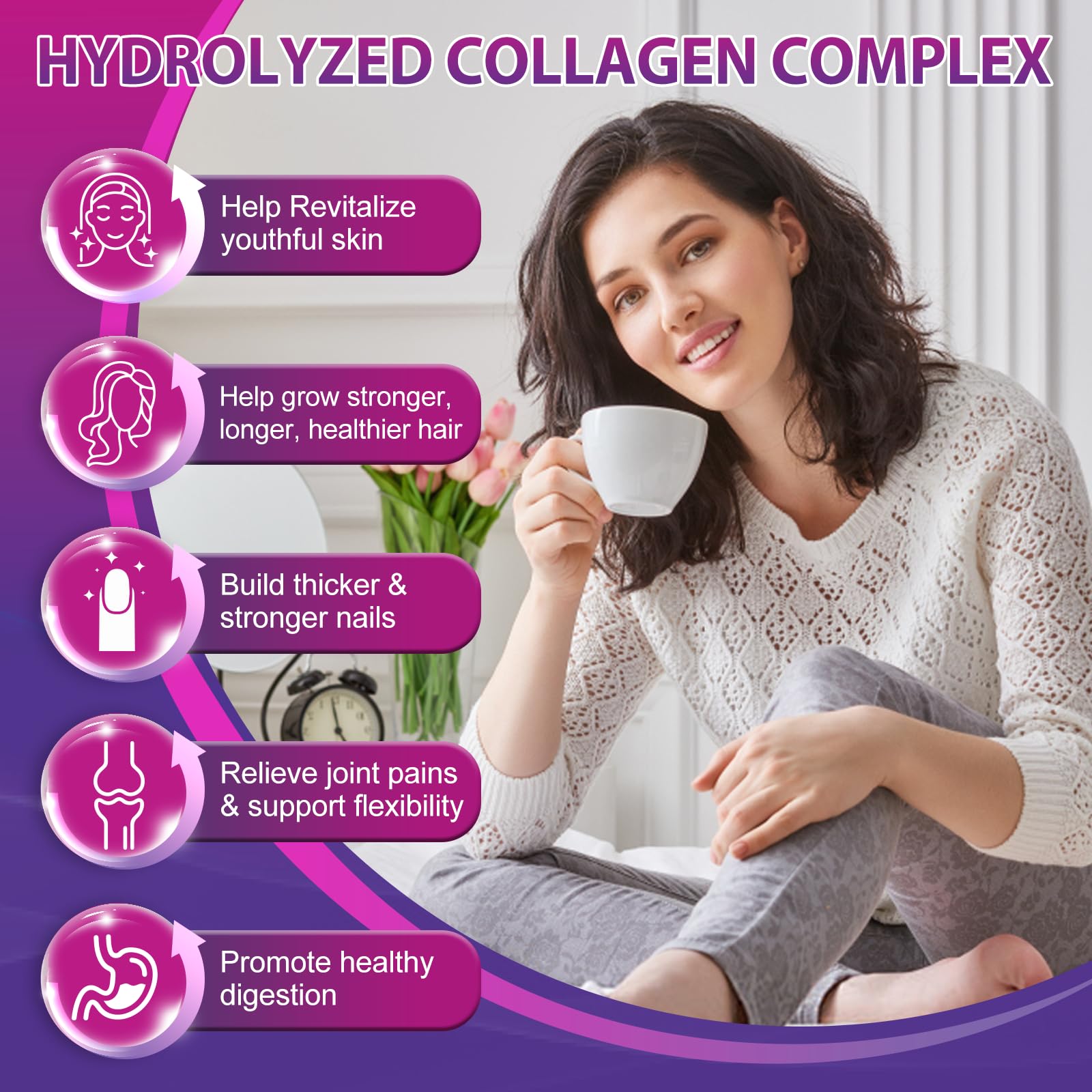 Illustration showing collagen types I through X