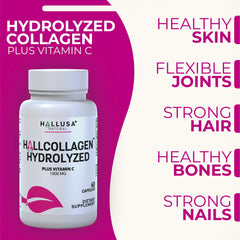 Daily routine with collagen capsules on a table