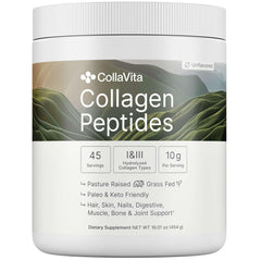 Colla Vita Grass-Fed Collagen Peptides Powder 16 oz – unflavored, hero image