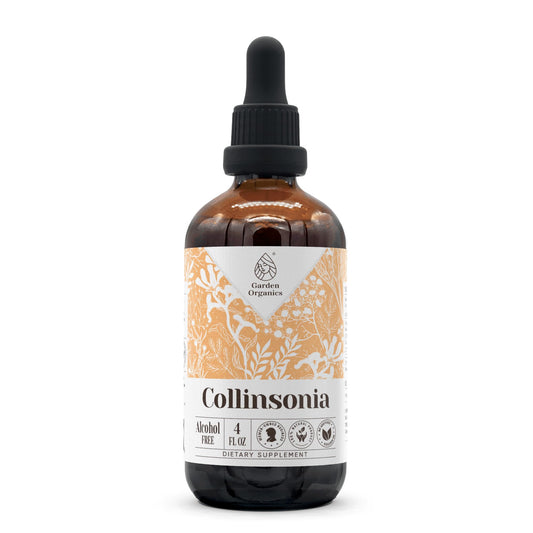 Collinsonia alcohol-free tincture bottle 4 oz front view