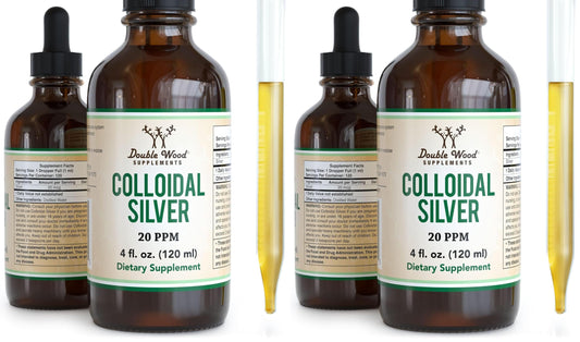 Colloidal Silver 20 PPM 4 oz bottle with dropper