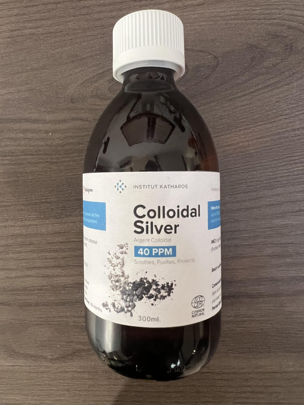 Colloidal silver usage for eyes