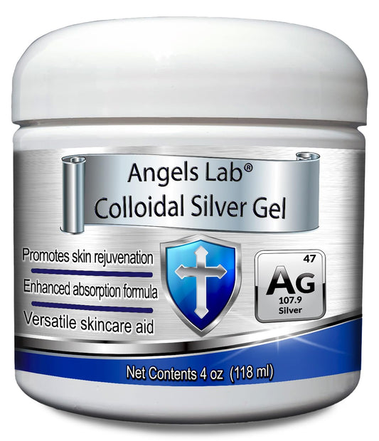 Colloidal Silver Gel 4 oz bottle with label