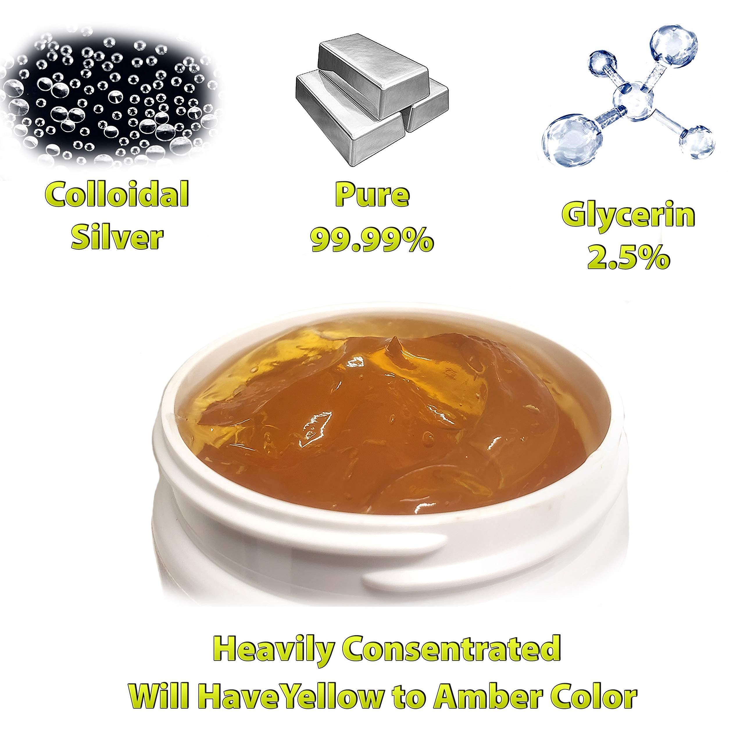 Close-up of Colloidal Silver Gel texture