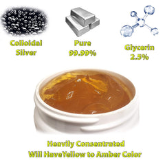 Close-up of Colloidal Silver Gel texture