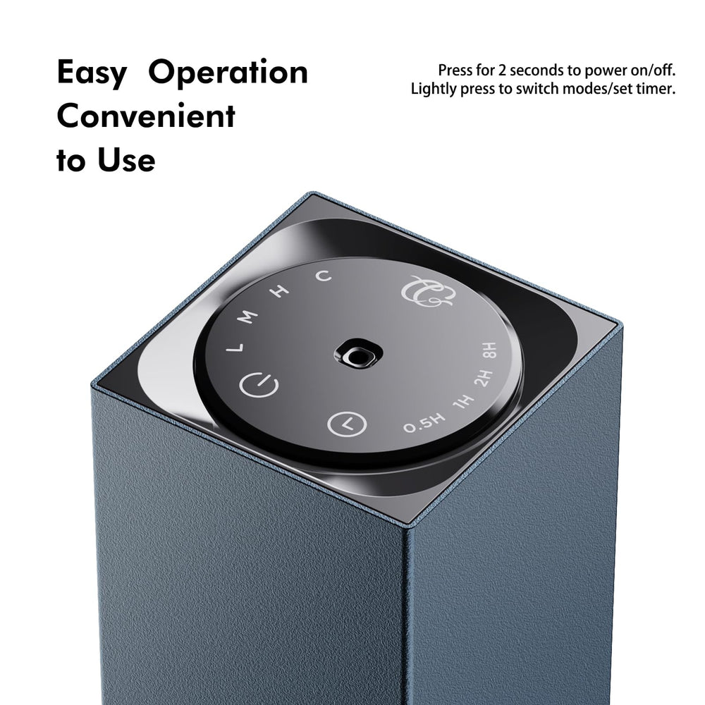 Colobles waterless diffuser blue side profile highlights compact design