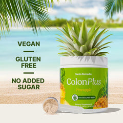 Colon Plus ingredients: psyllium husk, beet fiber, milk thistle and probiotics