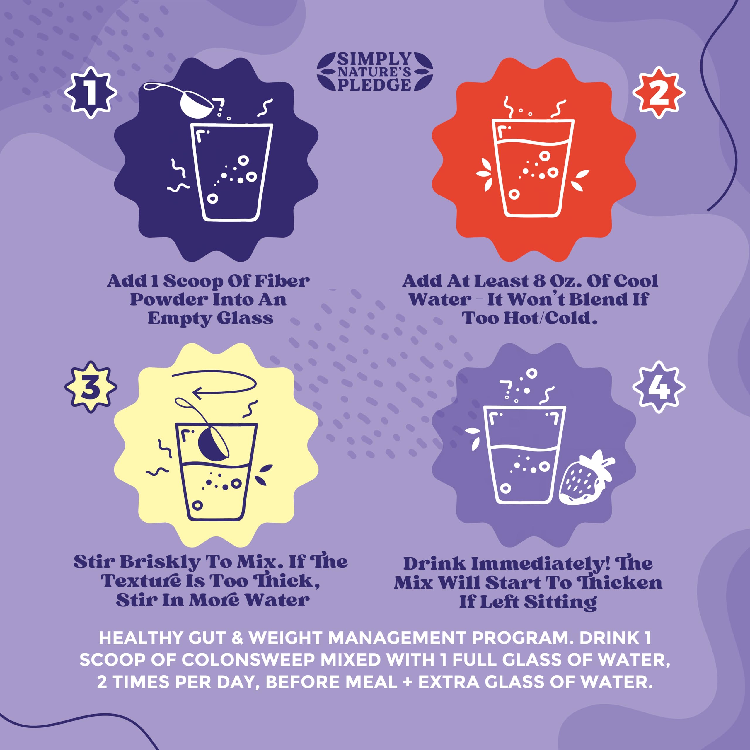 ColonSweep illustration of gut health and ingredients