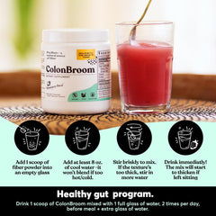ColonBroom 100 servings packaging emphasizes value and convenience.
