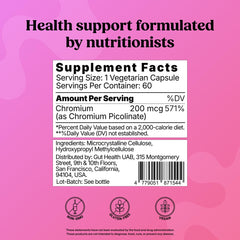 60 capsules bottle of ColonBroom Chromium Picolinate
