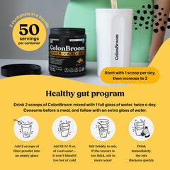 ColonBroom aids craving control as part of a routine.