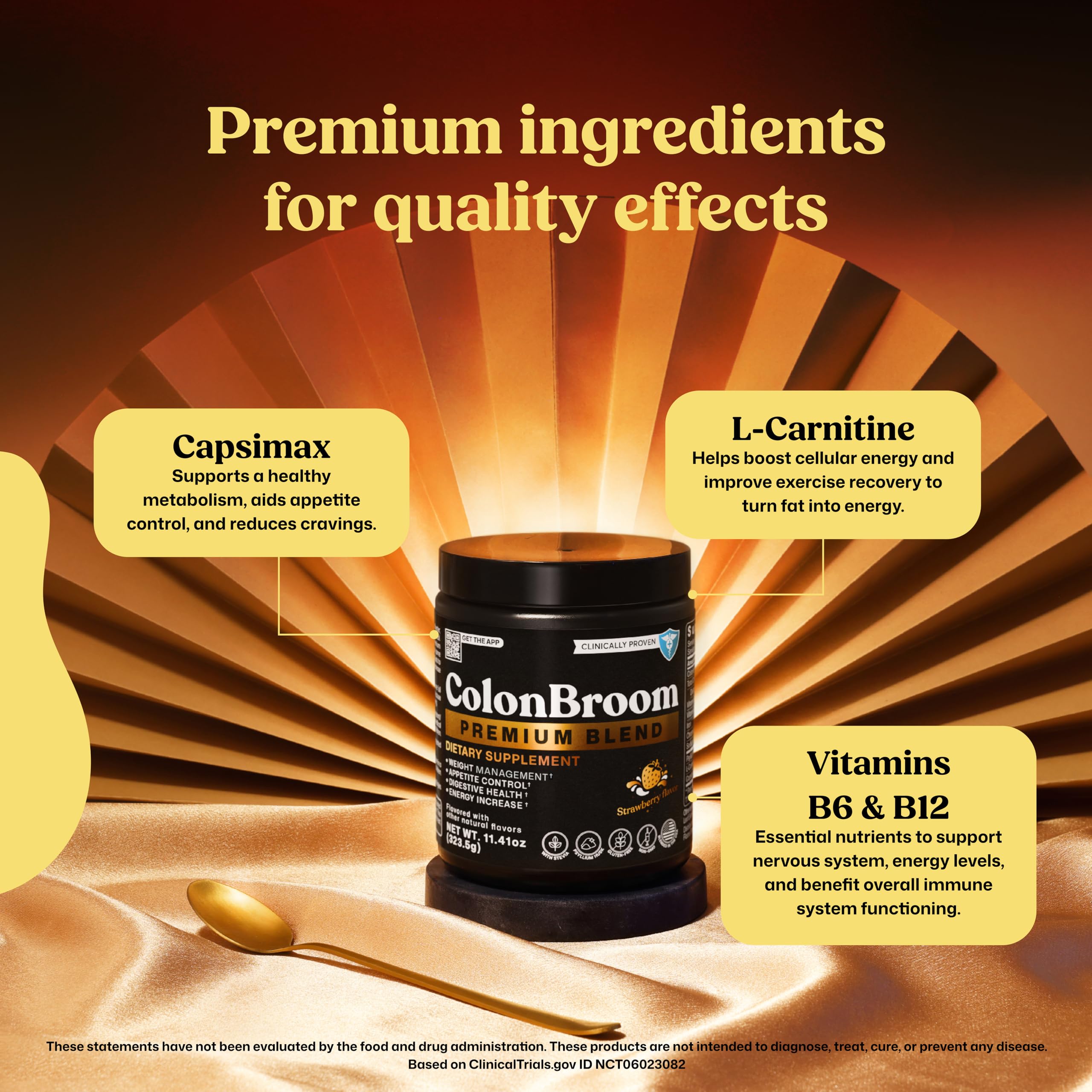Gut health and energy drink mix with psyllium husk powder