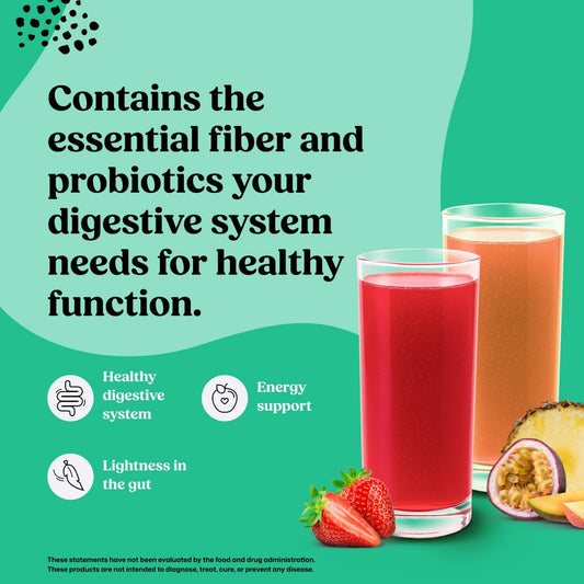 Bloating relief concept with psyllium husk powder