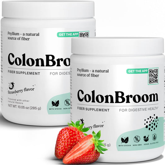 ColonBroom psyllium husk powder strawberry packaging