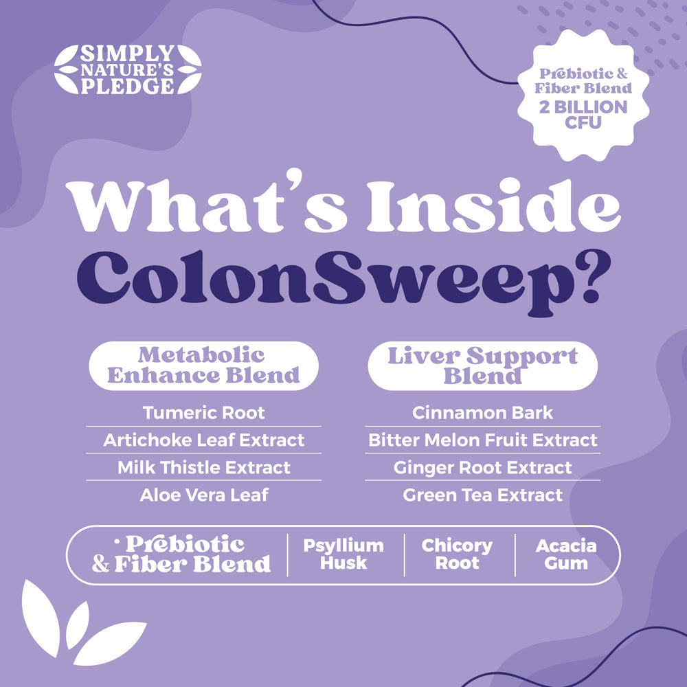 ColonSweep daily-use setup with berry shake ready to drink.
