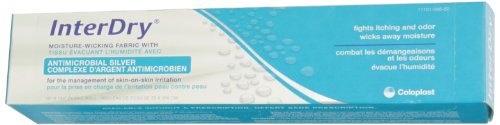 Coloplast InterDry Ag roll fabric texture close-up with antimicrobial blend.
