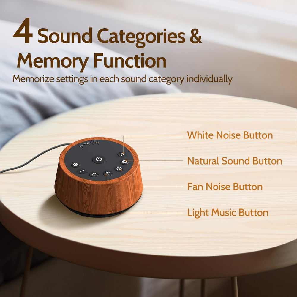 Color Noise Sleep LED light on demonstrates ambient color options for relaxing evenings.