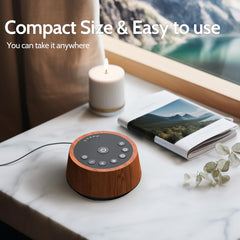 Color Noise Sleep packaging box shows contents and certifications for confidence.