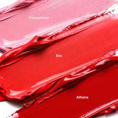 Three shade swatches from Color Nymph blush palette for versatile daytime looks.