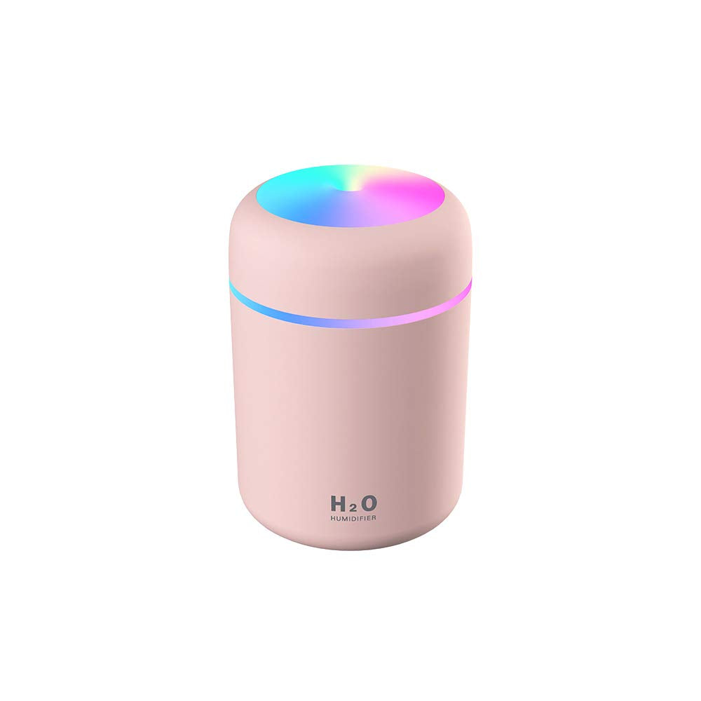 Colorful Mini USB Humidifier pink front view