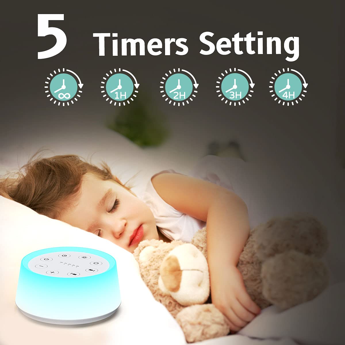 ColorsNoise sound machine with FCC, CE, RoHS certifications for safer everyday use.
