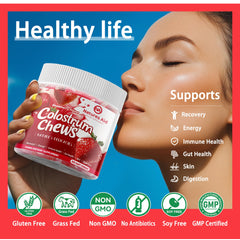 Probiotic blend highlighted on Colostrum Chews packaging