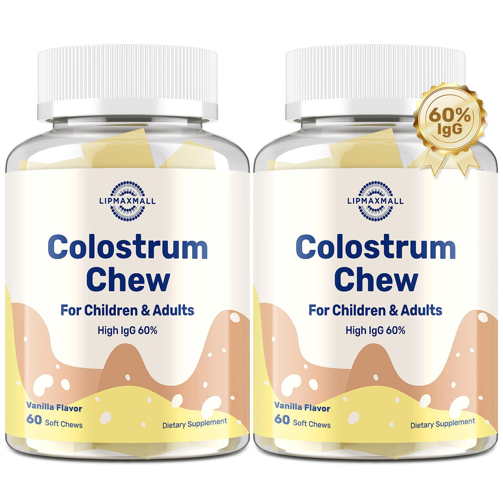 Bovine Colostrum Chews Vanilla Flavor front of package