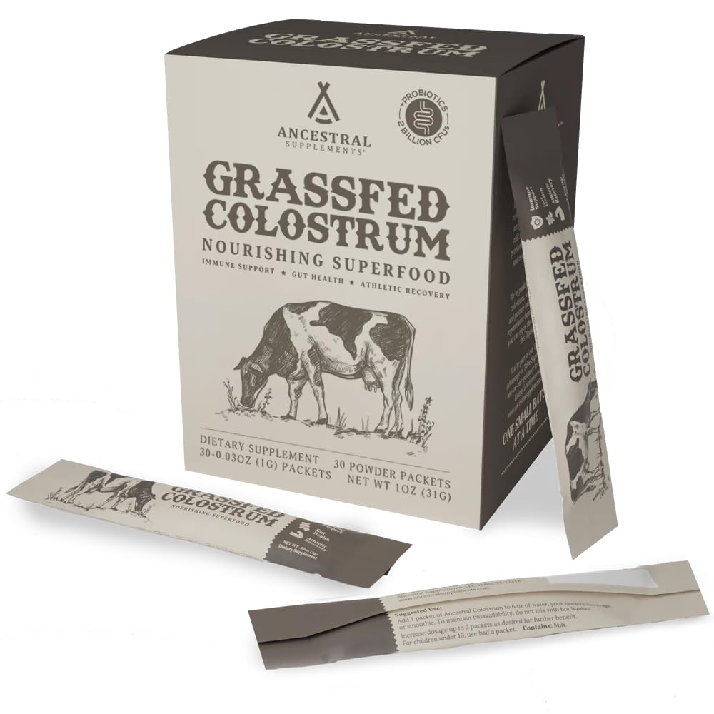 On-the-go colostrum powder packets