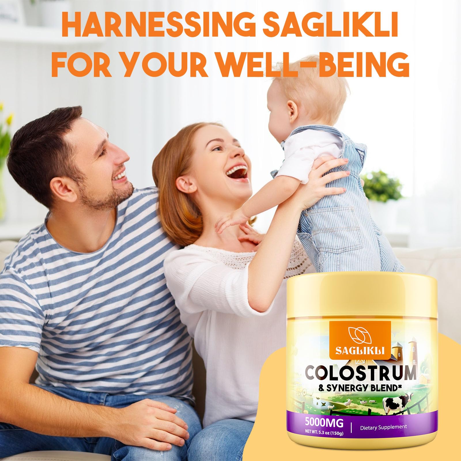 Serving scoop with Colostrum Powder 5000 mg