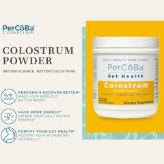 Close-up texture of colostrum powder