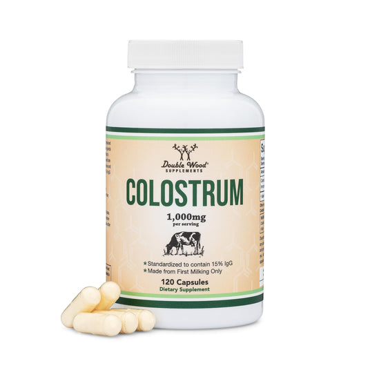 Bottle of Colostrum Supplement with 120 capsules